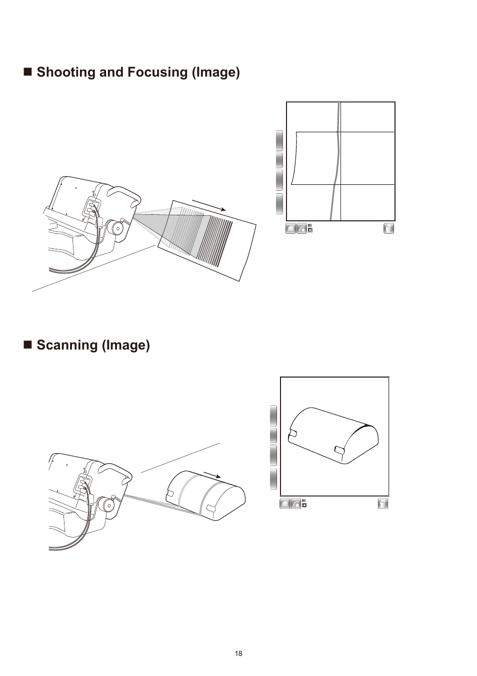 N shooting and focusing (image), N scanning (image) | Konica Minolta Non-Contact 3D Digitizer Range7 User Manual | Page 20 / 26