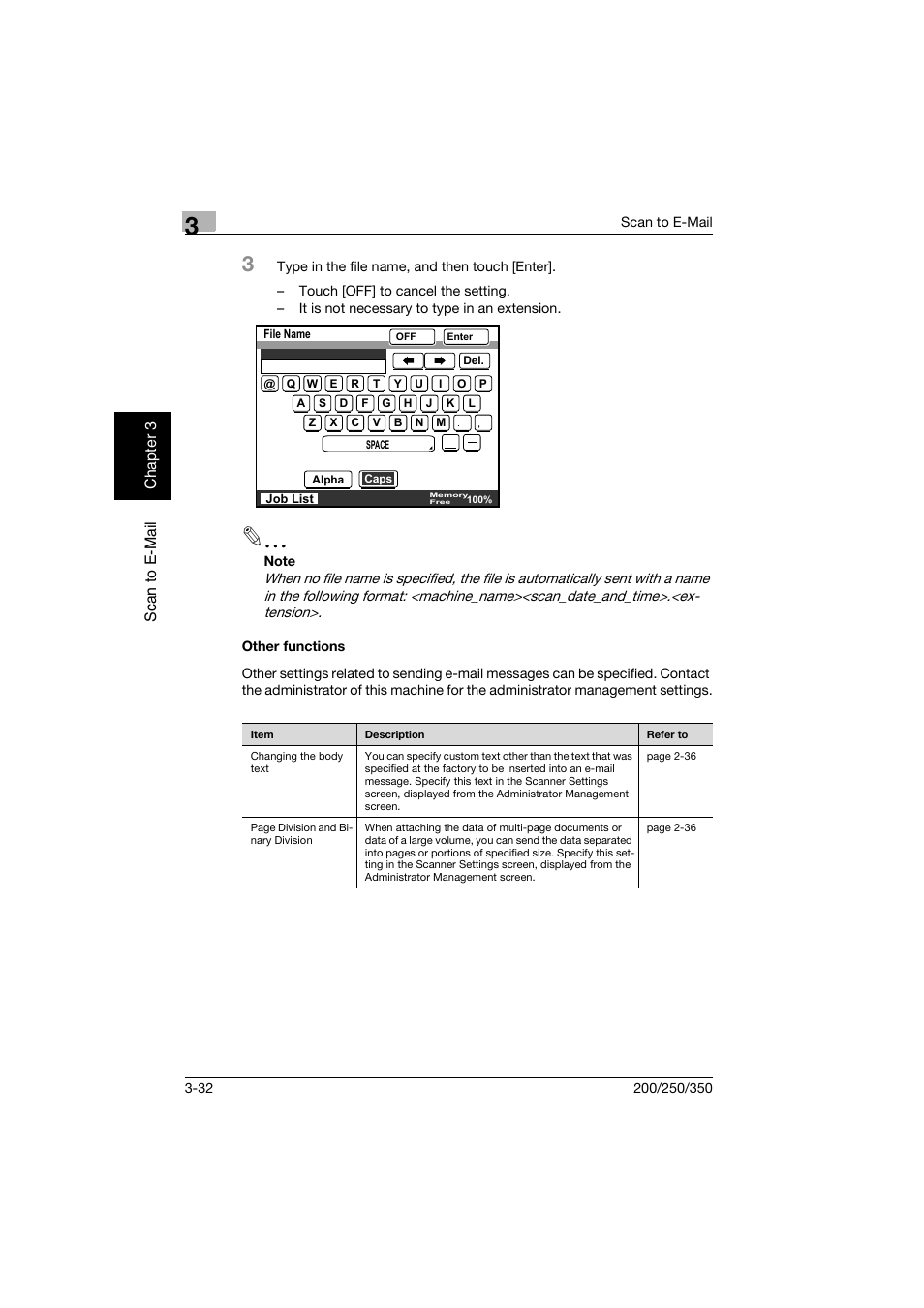 Other functions, Other functions -32 | Konica Minolta BP-200 User Manual | Page 125 / 468