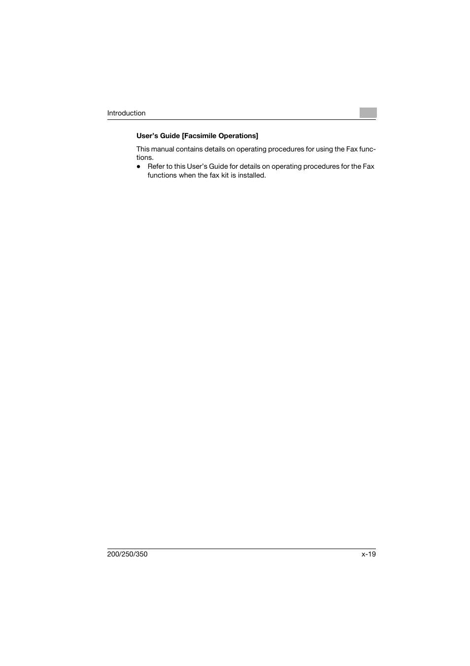 User’s guide [facsimile operations | Konica Minolta BP-200 User Manual | Page 20 / 468