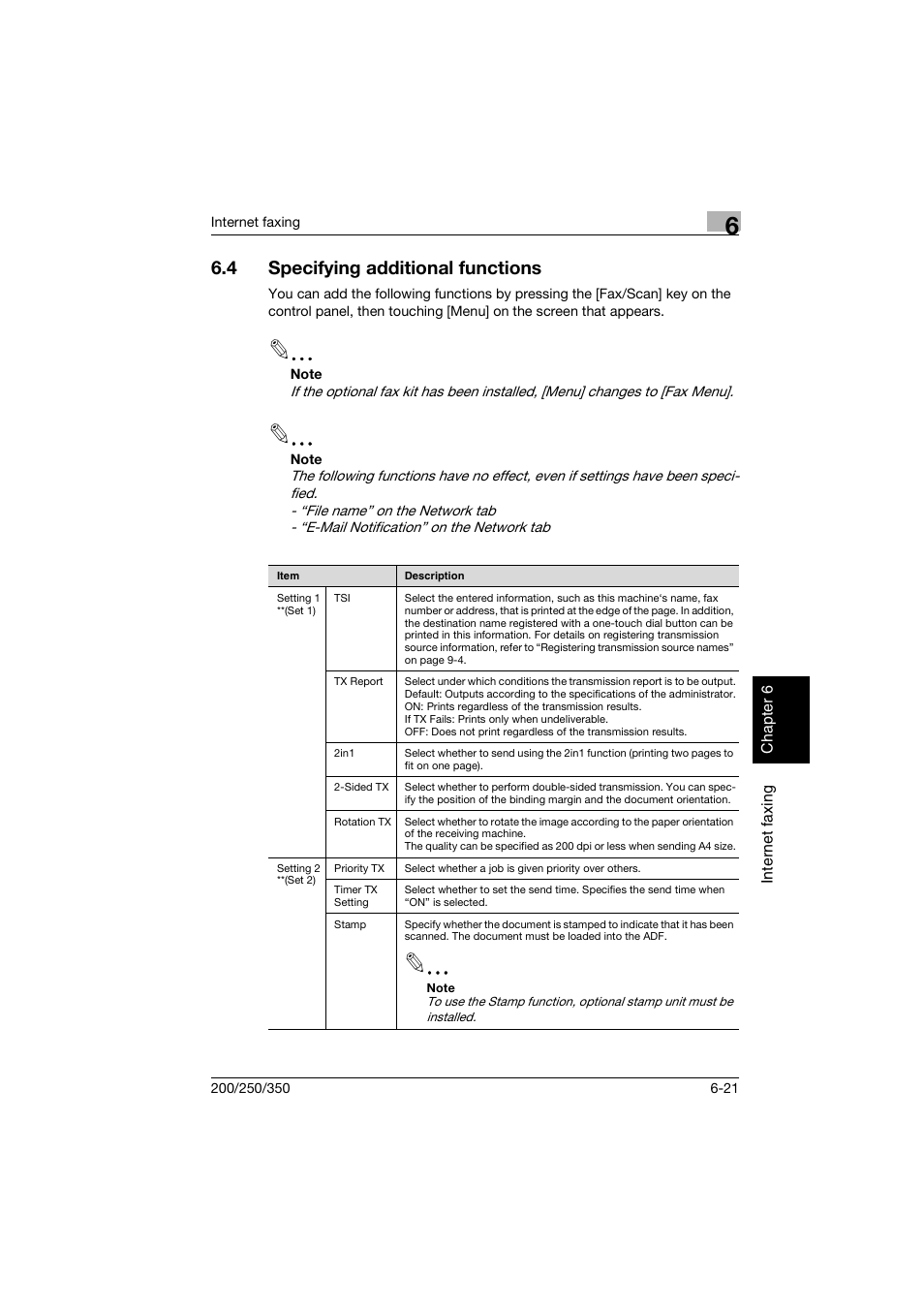 4 specifying additional functions, Specifying additional functions -21 | Konica Minolta BP-200 User Manual | Page 242 / 468