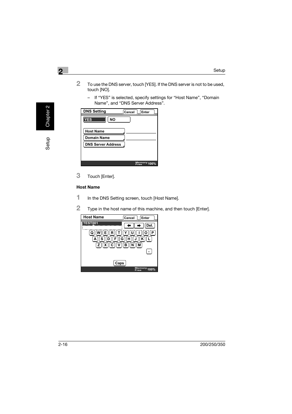 Host name, Host name -16 | Konica Minolta BP-200 User Manual | Page 49 / 468