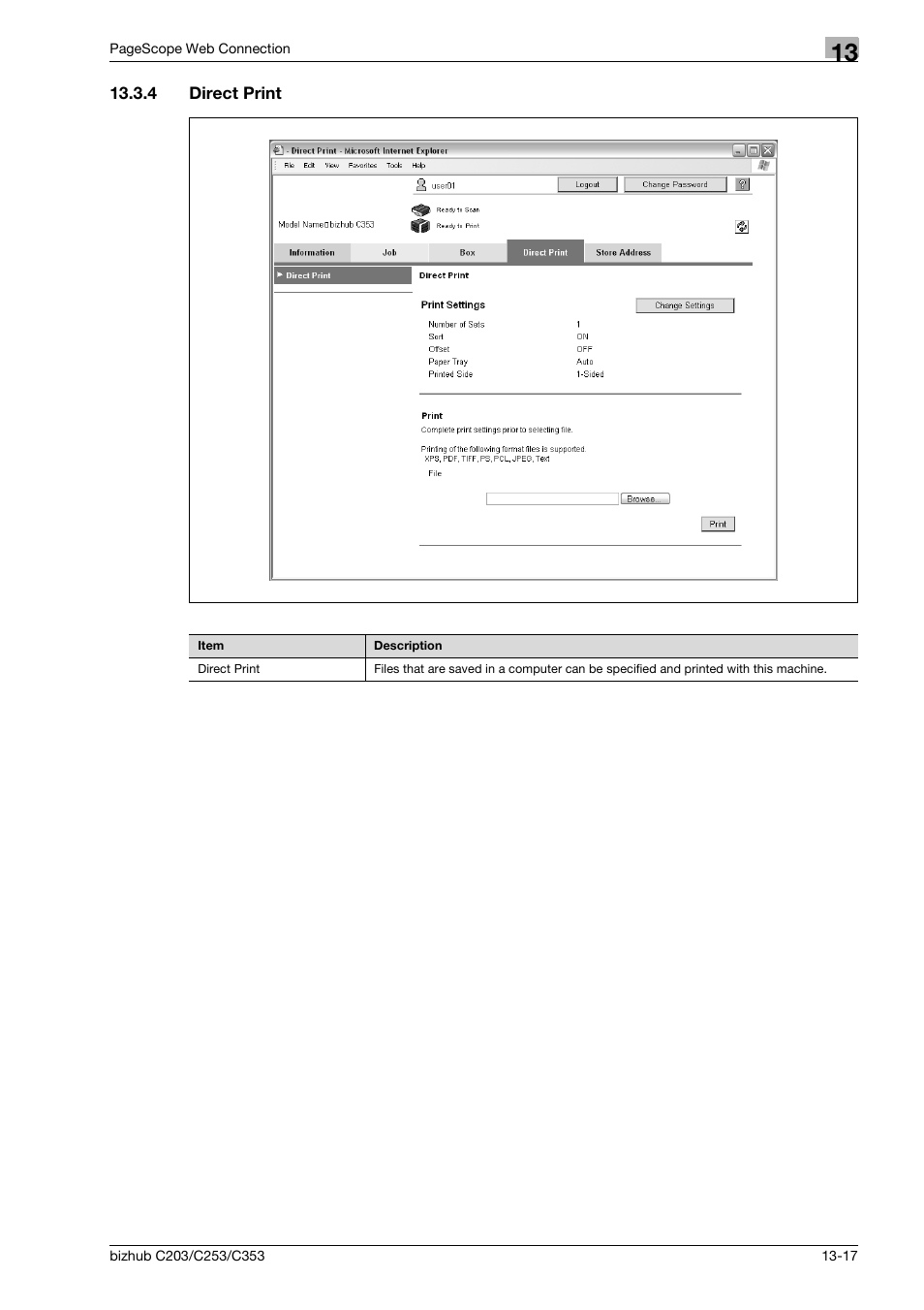 4 direct print, Direct print -17 | Konica Minolta BIZHUB C203 User Manual | Page 243 / 278
