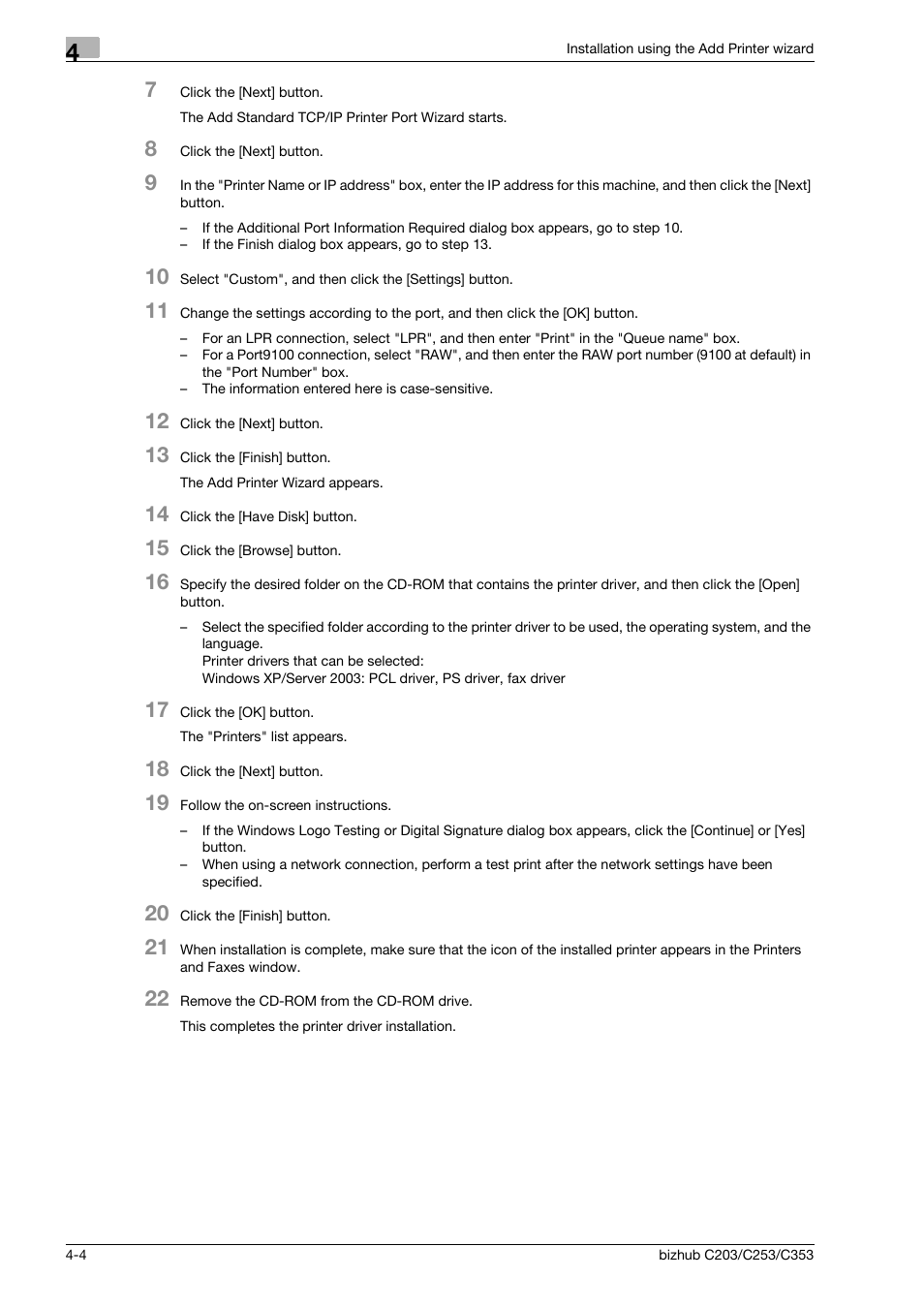Konica Minolta BIZHUB C203 User Manual | Page 36 / 278