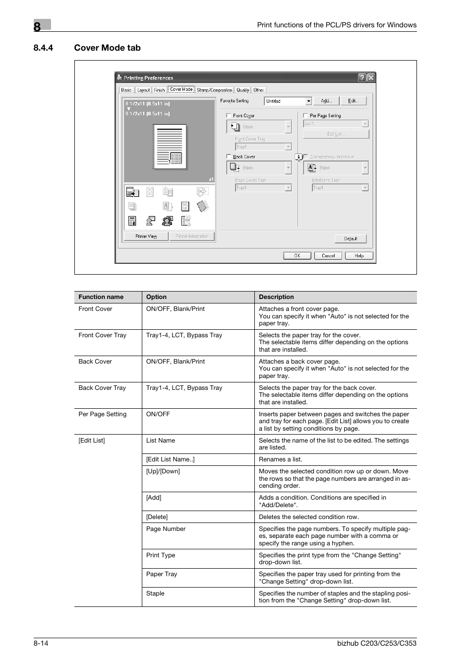 4 cover mode tab, Cover mode tab -14 | Konica Minolta BIZHUB C203 User Manual | Page 96 / 278