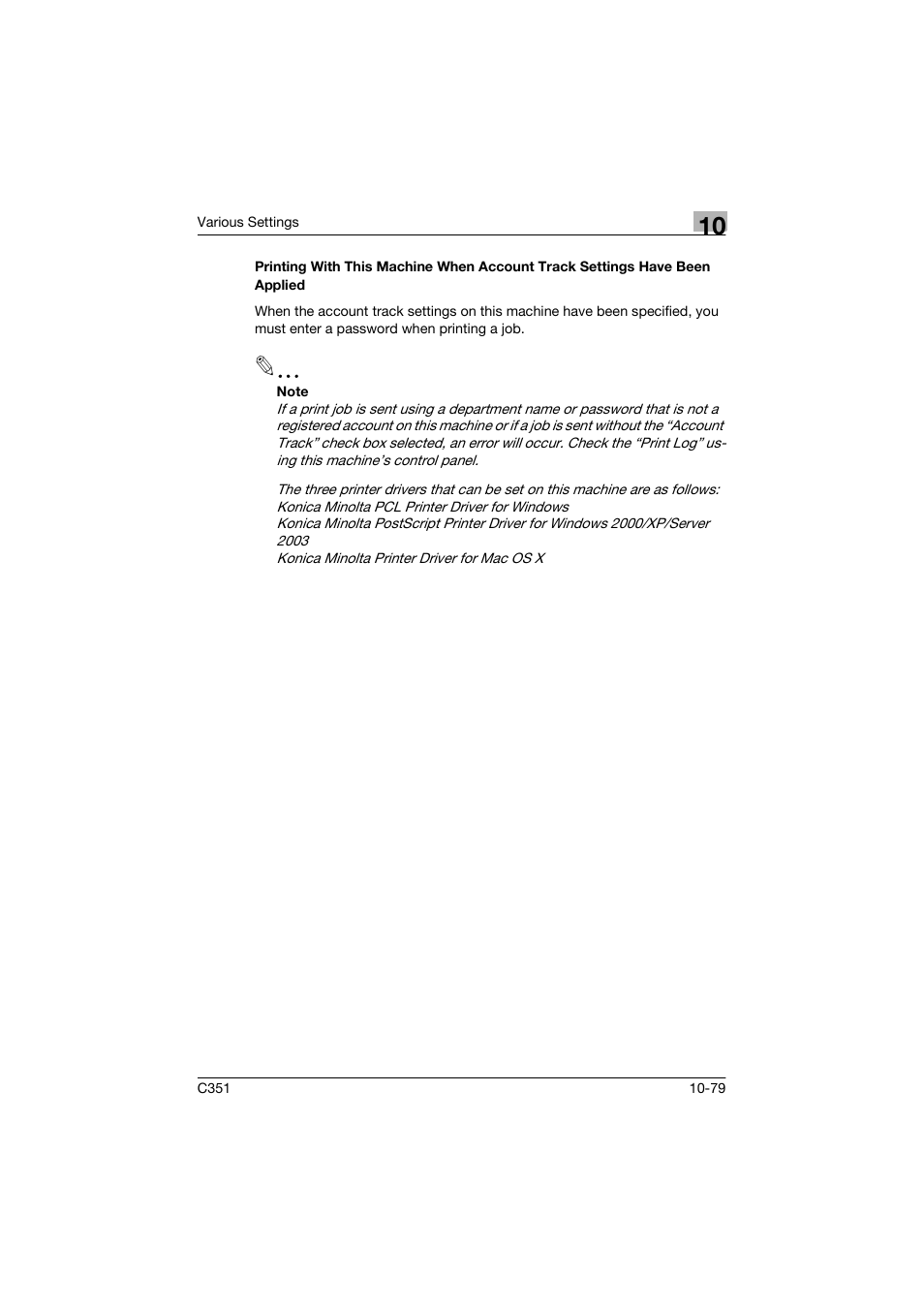 Konica Minolta BIZHUP C351 User Manual | Page 292 / 318