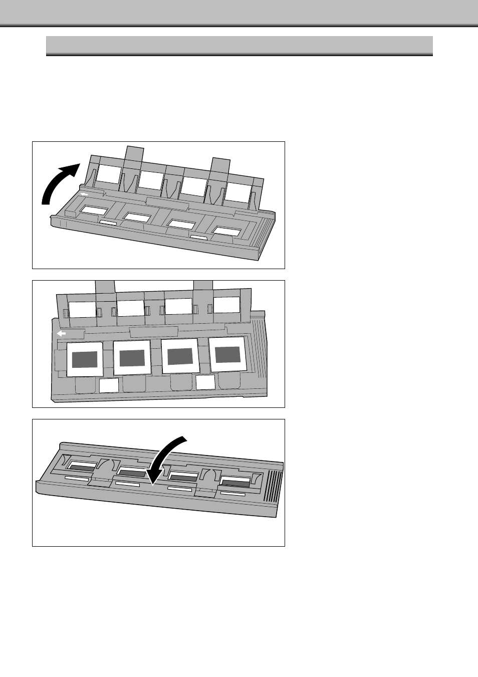 Slide mount holder sh-m1, Loading 35mm film holders | Konica Minolta II User Manual | Page 17 / 39