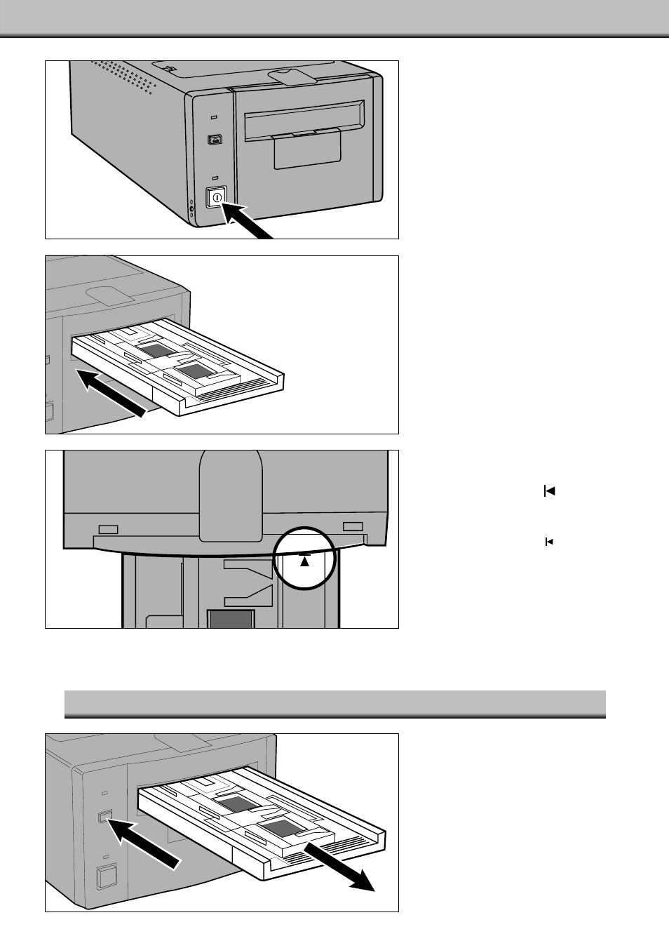 Inserting the holder into the scanner ejecting, Inserting the holder into the scanner, Ejecting | Konica Minolta II User Manual | Page 25 / 39