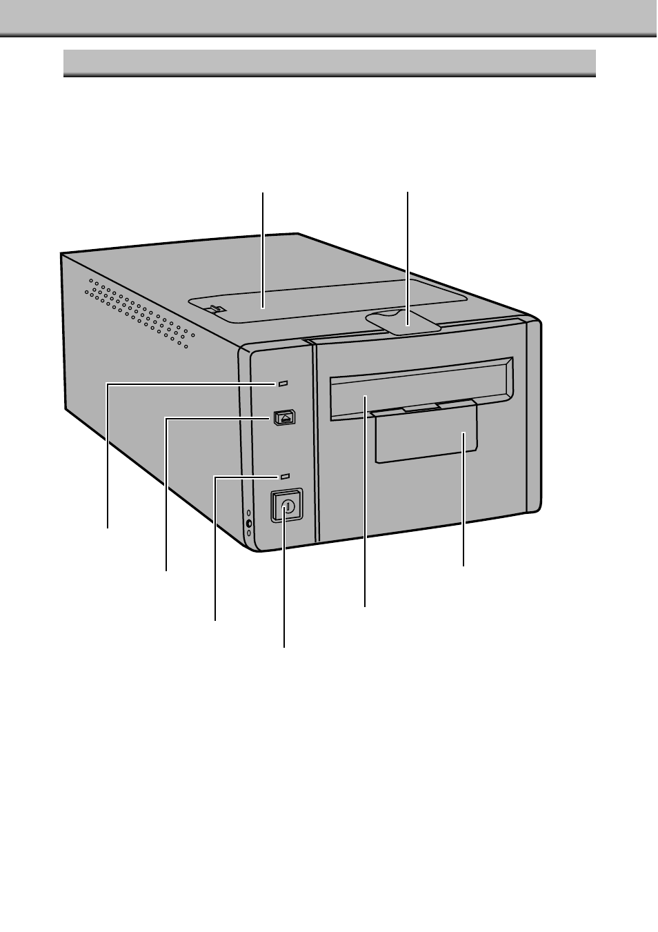 Front, Names of parts | Konica Minolta II User Manual | Page 8 / 39