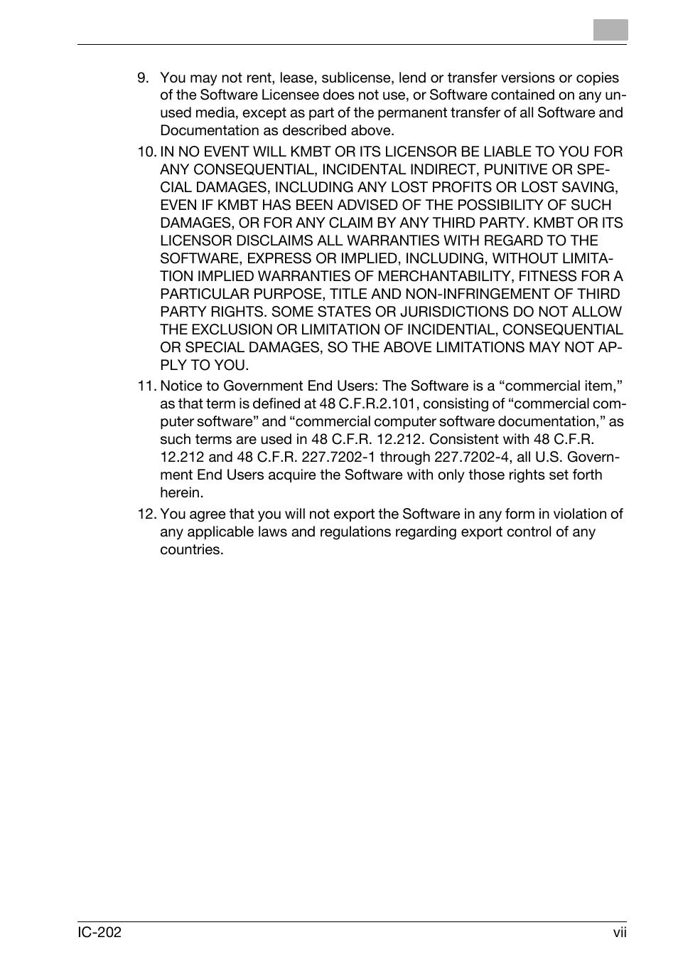 Konica Minolta IC-202 User Manual | Page 8 / 134