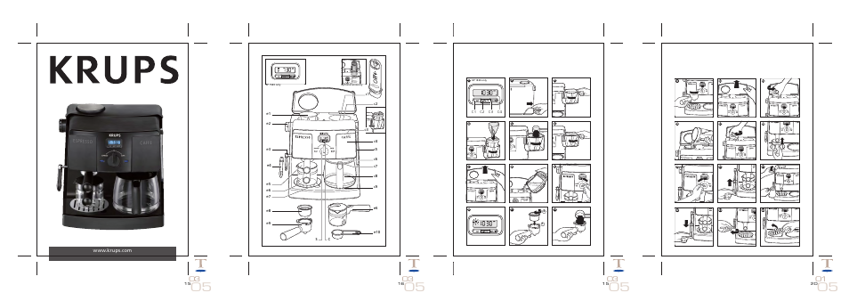 Krups Espresso XP1530 User Manual | 15 pages