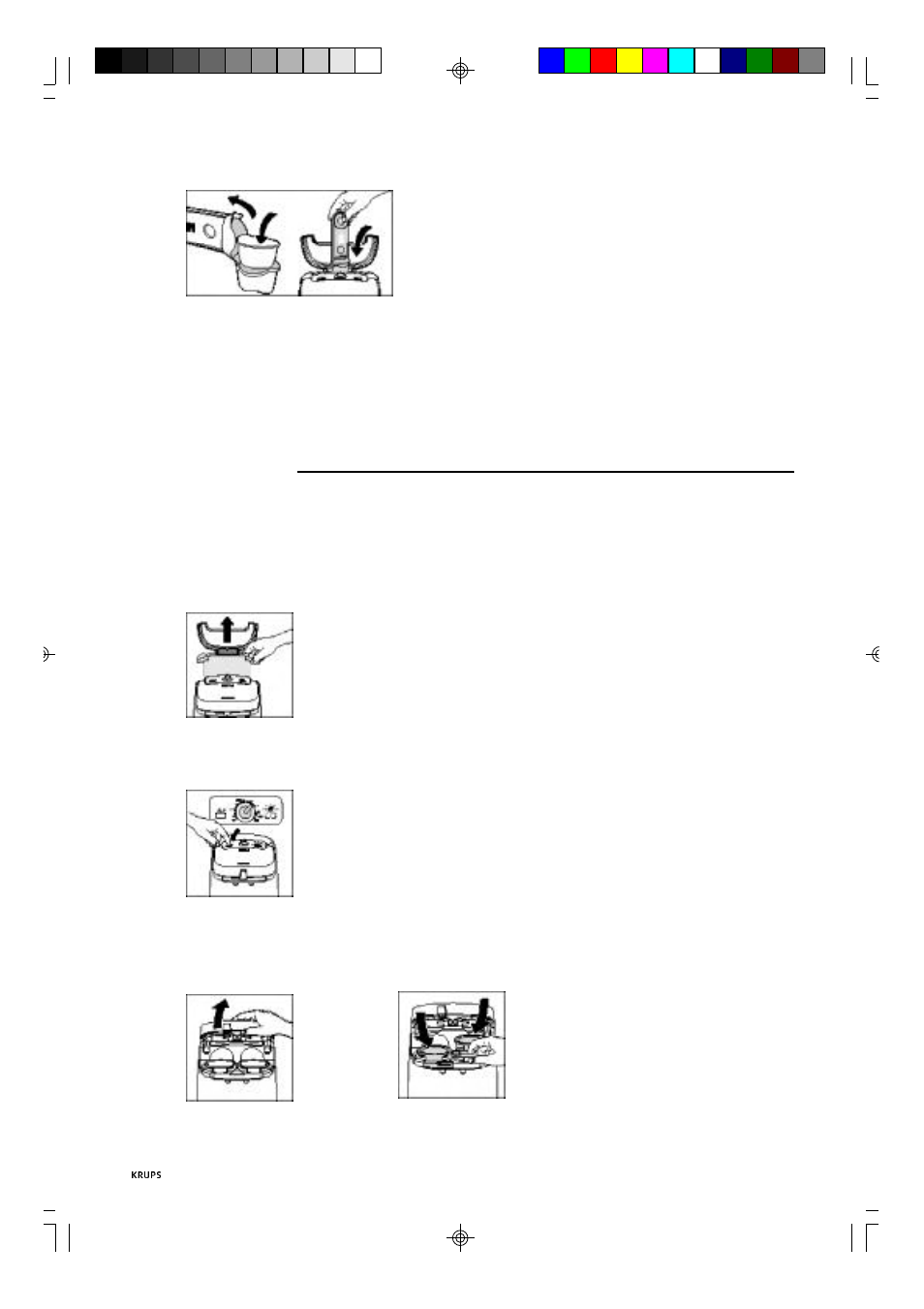 Preparing coffee | Krups HOME CAFE KP1000 User Manual | Page 7 / 13
