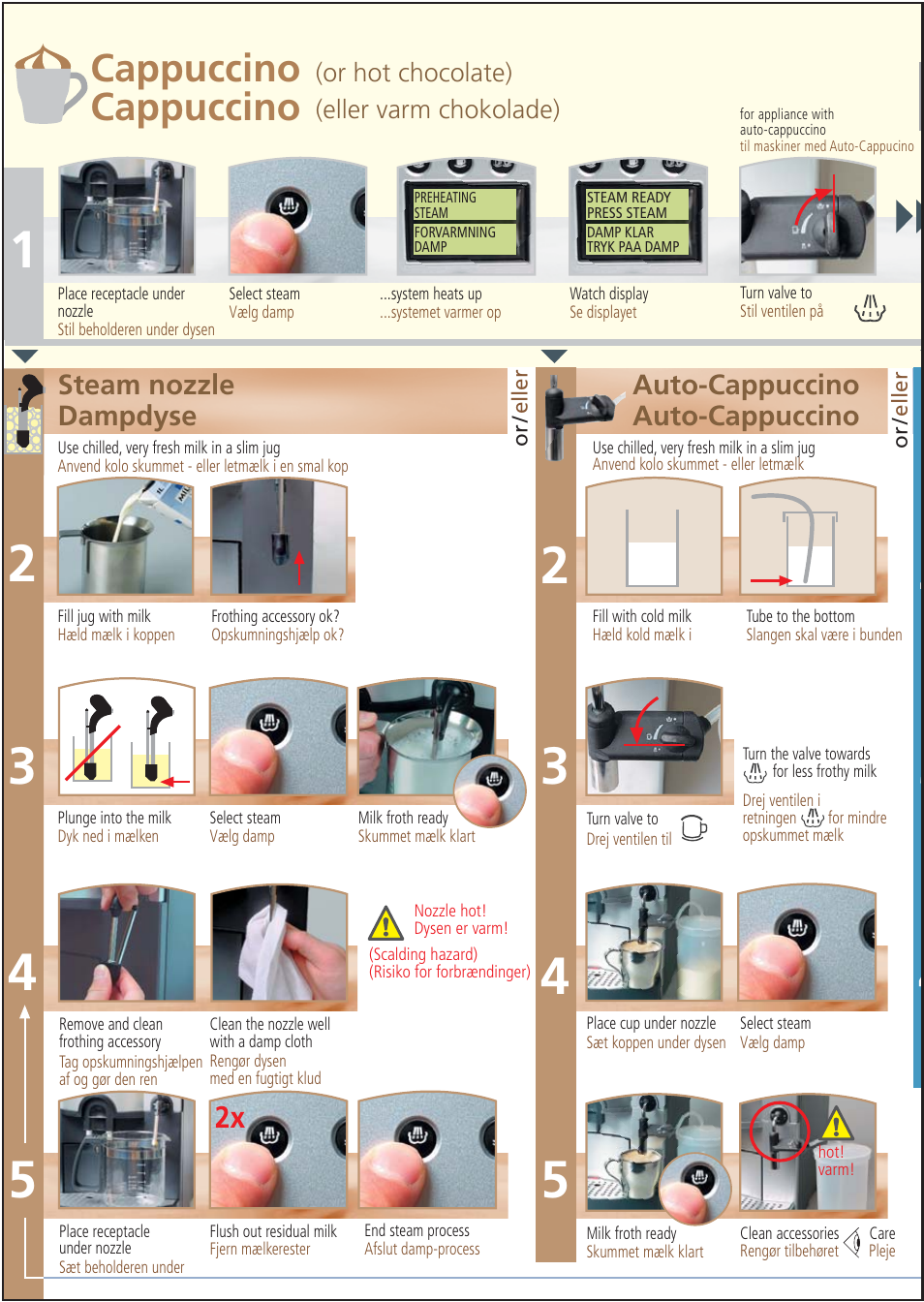 Cappuccino cappuccino | Krups ORCHESTRO DIALOG User Manual | Page 6 / 12