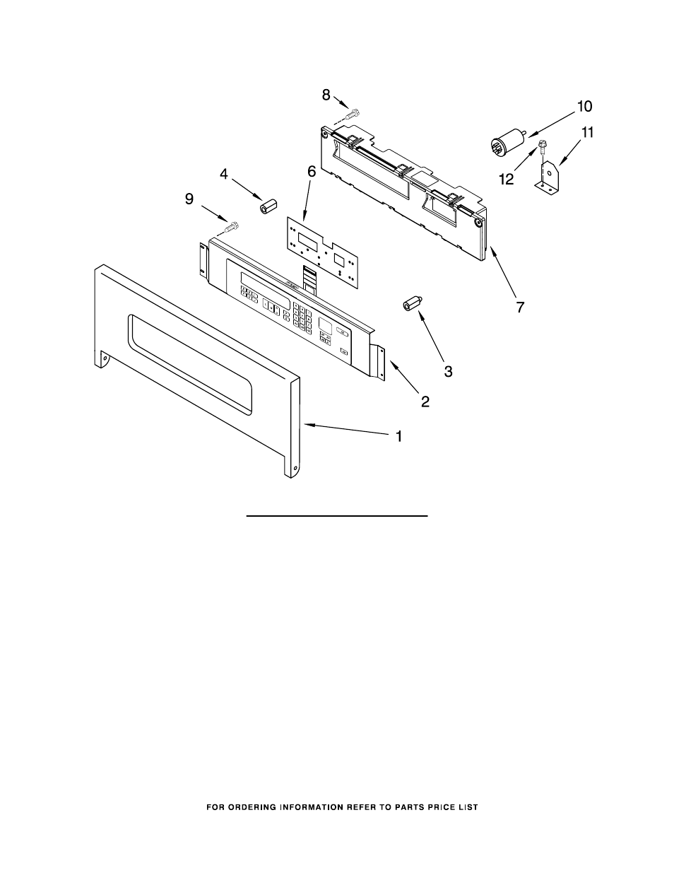 Control panel, Control panel parts | KITCHENAID KBMC147HBL05 User Manual | Page 3 / 9