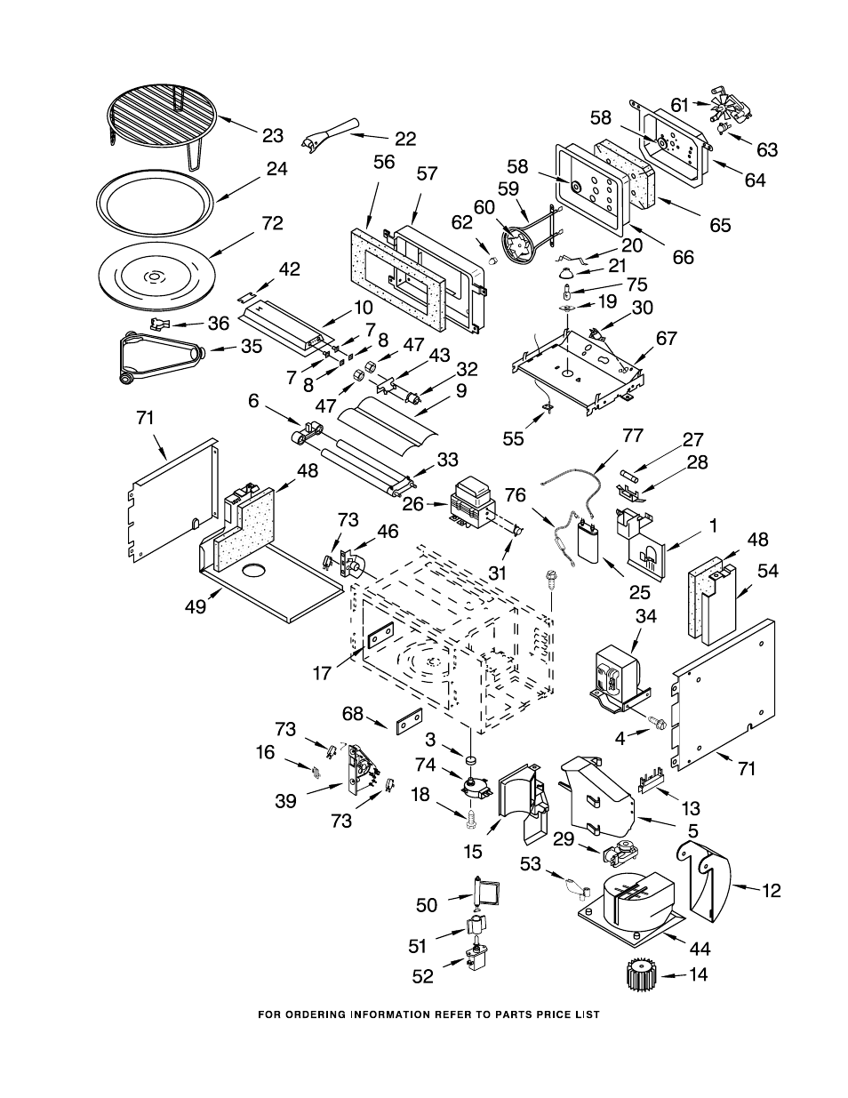 Cabinet and stirrer, Cabinet and stirrer parts | KITCHENAID KBMC147HBL05 User Manual | Page 5 / 9