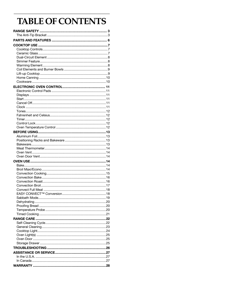 KITCHENAID KERC507 User Manual | Page 2 / 28