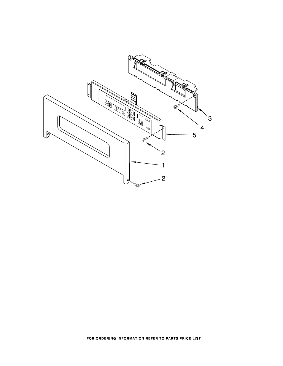 Control panel, Control panel parts | KITCHENAID KEBC147KSS07 User Manual | Page 3 / 7