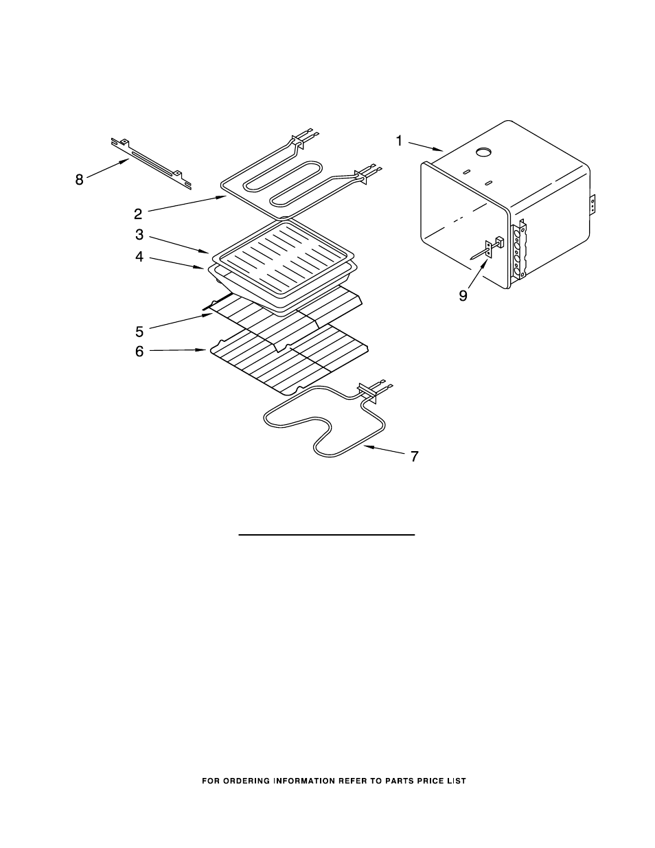 Oven liner, Oven liner parts, For model: kebi141ybl1 | KITCHENAID KEBI141YBL1 User Manual | Page 6 / 8