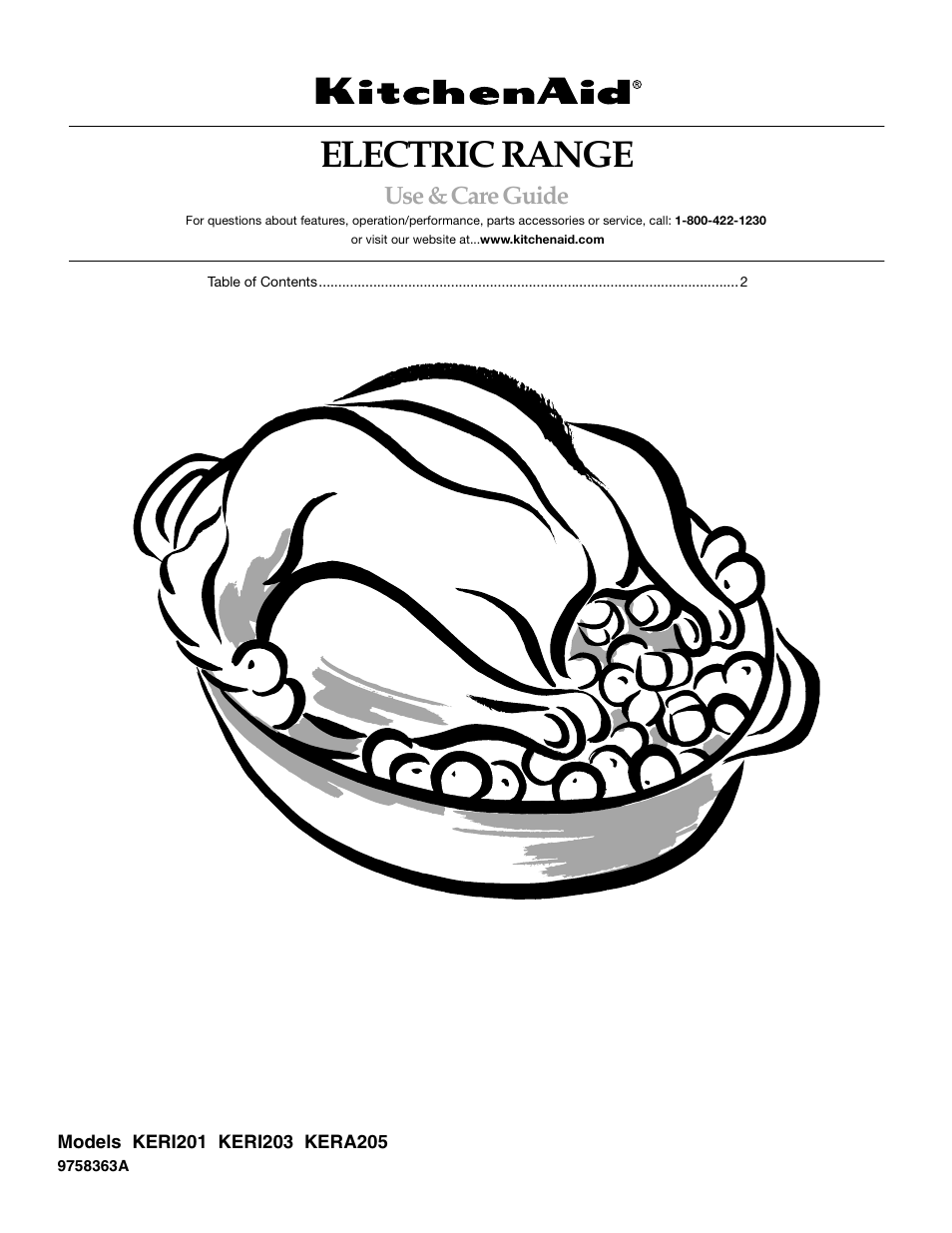 KITCHENAID KERA205 User Manual | 28 pages