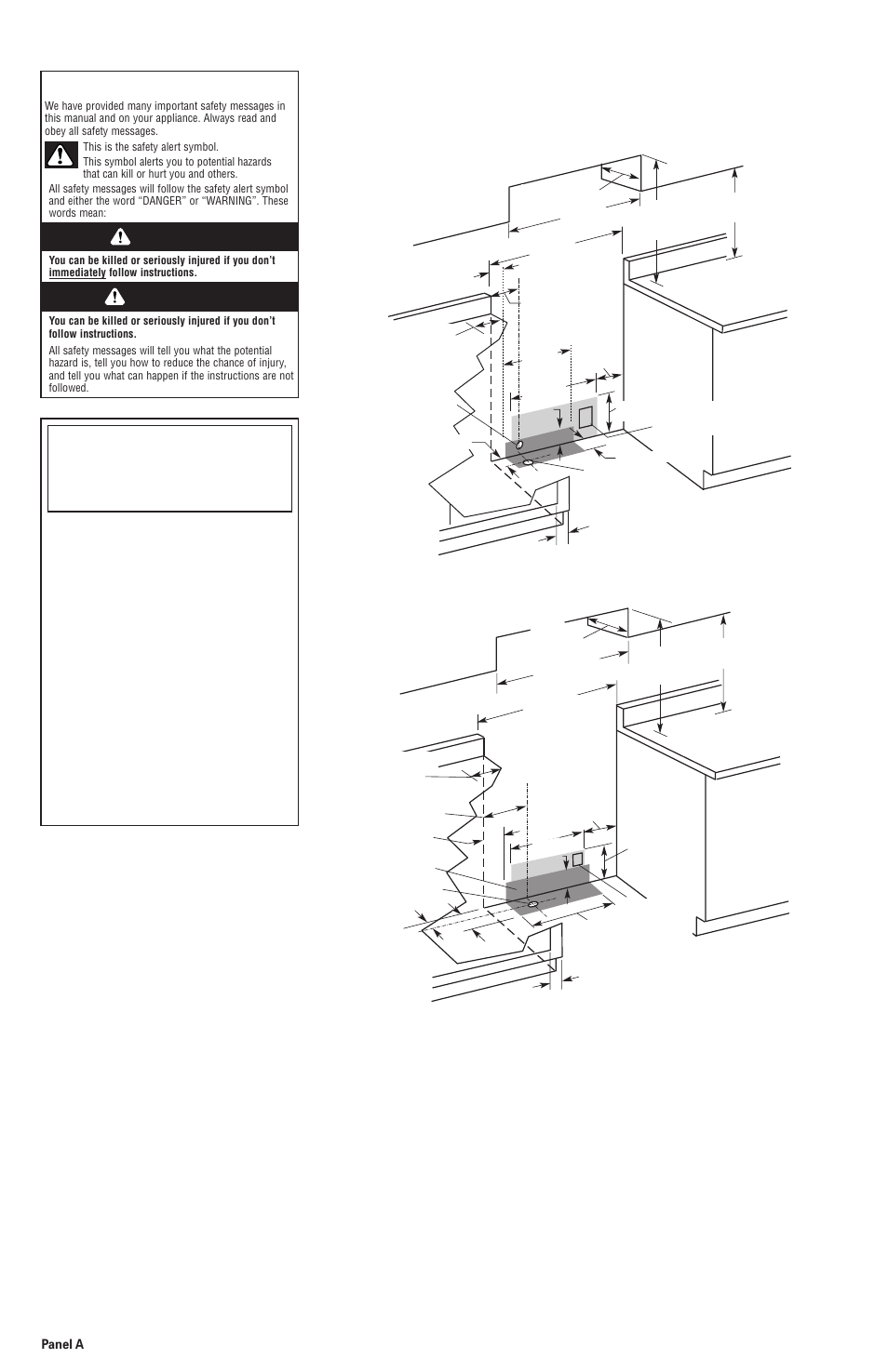 Before you start, Dimensions, Slide-in range | Cabinet opening dimensions, Freestanding range, Warning danger | KITCHENAID 30" (76.2 cm) User Manual | Page 2 / 7