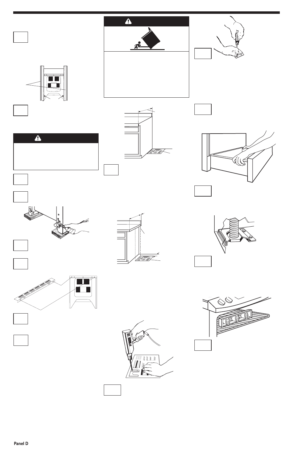 Installation steps, Now start, Warning | KITCHENAID 30" (76.2 cm) User Manual | Page 5 / 7