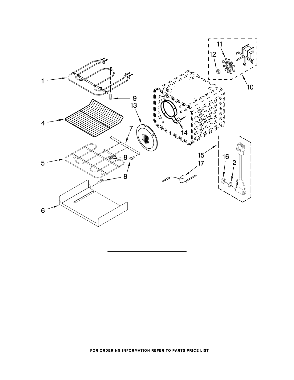 Internal oven, Internal oven parts | KITCHENAID KEBC247VWH00 User Manual | Page 5 / 7