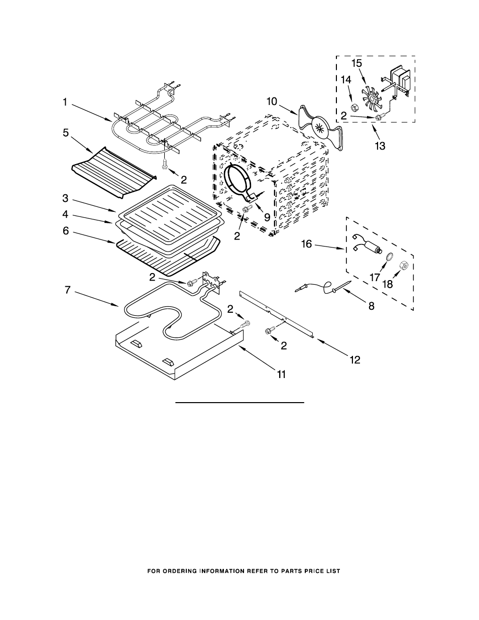 Internal oven, Internal oven parts | KITCHENAID KESS907SBB00 User Manual | Page 7 / 9