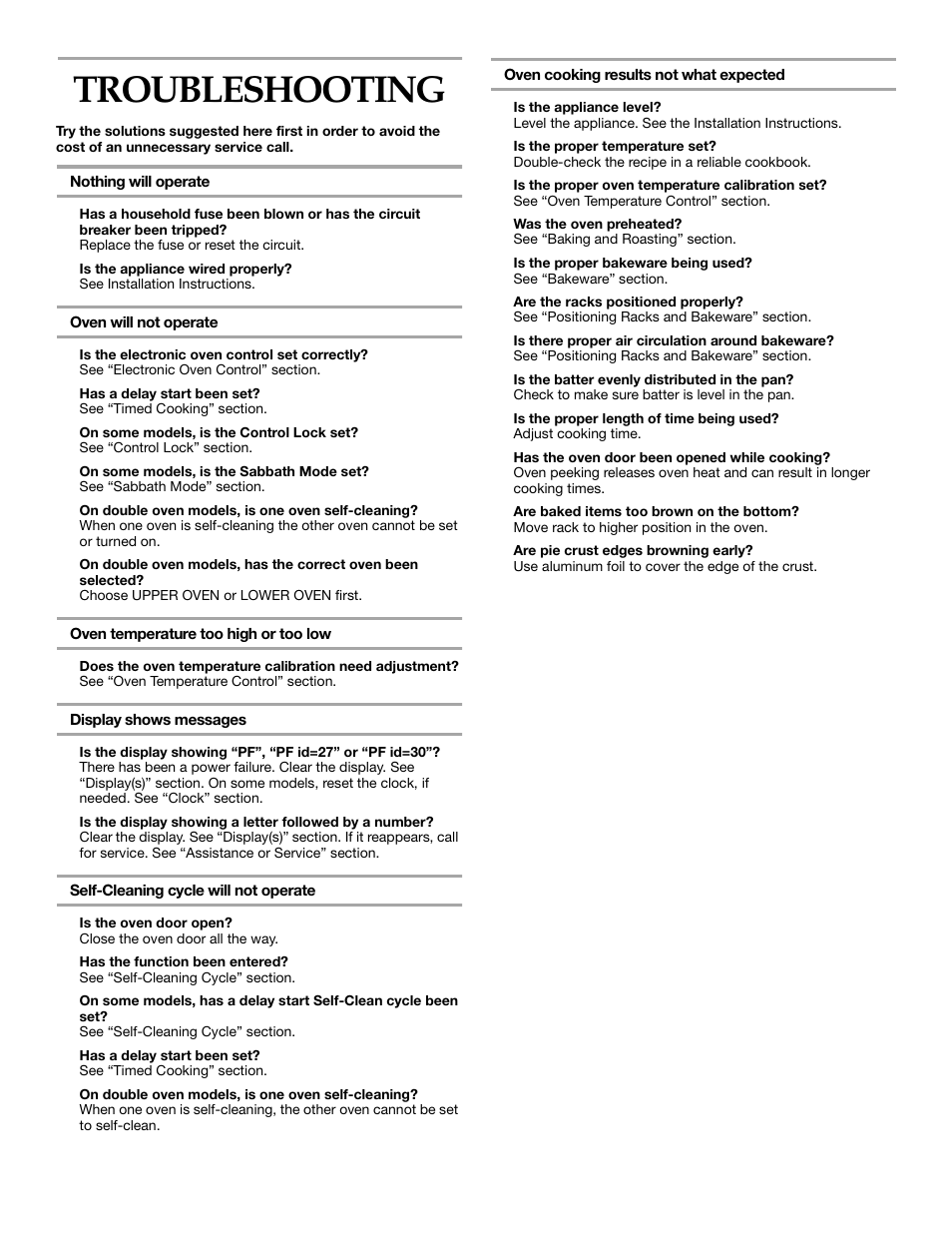Troubleshooting | KITCHENAID KEBS147 User Manual | Page 22 / 24