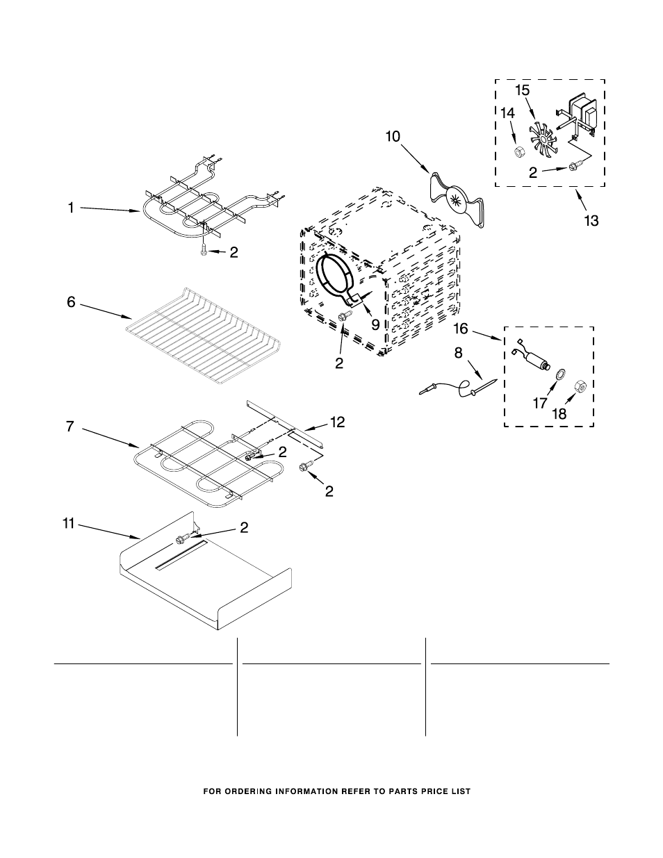 Internal oven, Internal oven parts | KITCHENAID KESS908SPW01 User Manual | Page 9 / 11