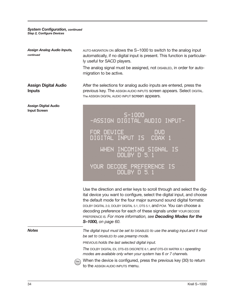 Krell Industries S-1000 User Manual | Page 38 / 72