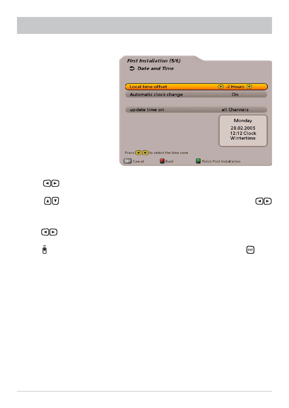 First installation | Kathrein MobiSet 3 Digital CAP 700 User Manual | Page 47 / 60