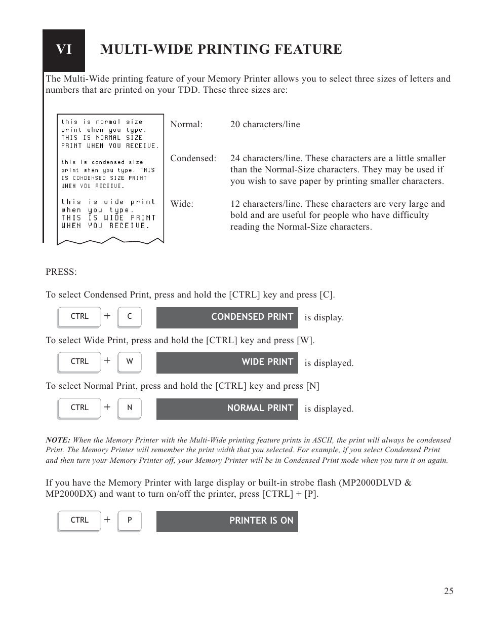 Multi-wide printing feature | Krown Manufacturing 2000DLD User Manual | Page 27 / 43