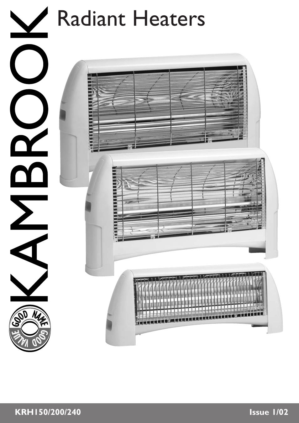 Kambrook KRH240 User Manual | 6 pages