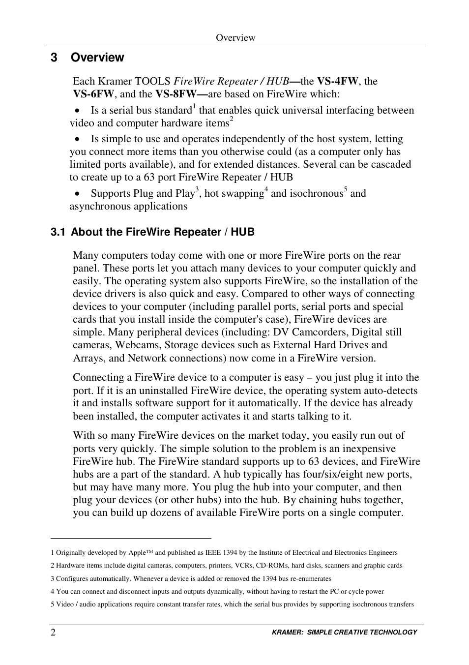 3 overview | Kramer Electronics VS-8FW User Manual | Page 4 / 13
