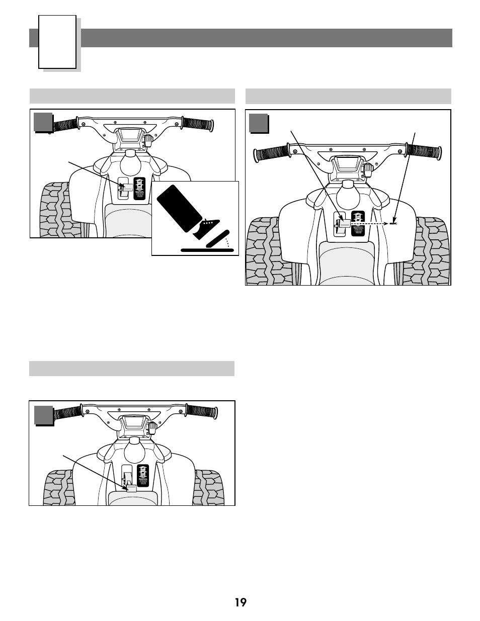 How to operate your vehicle, Beginner - low speed drive, Reverse 19 | Advanced - high speed drive | Kawasaki C7478 User Manual | Page 19 / 24