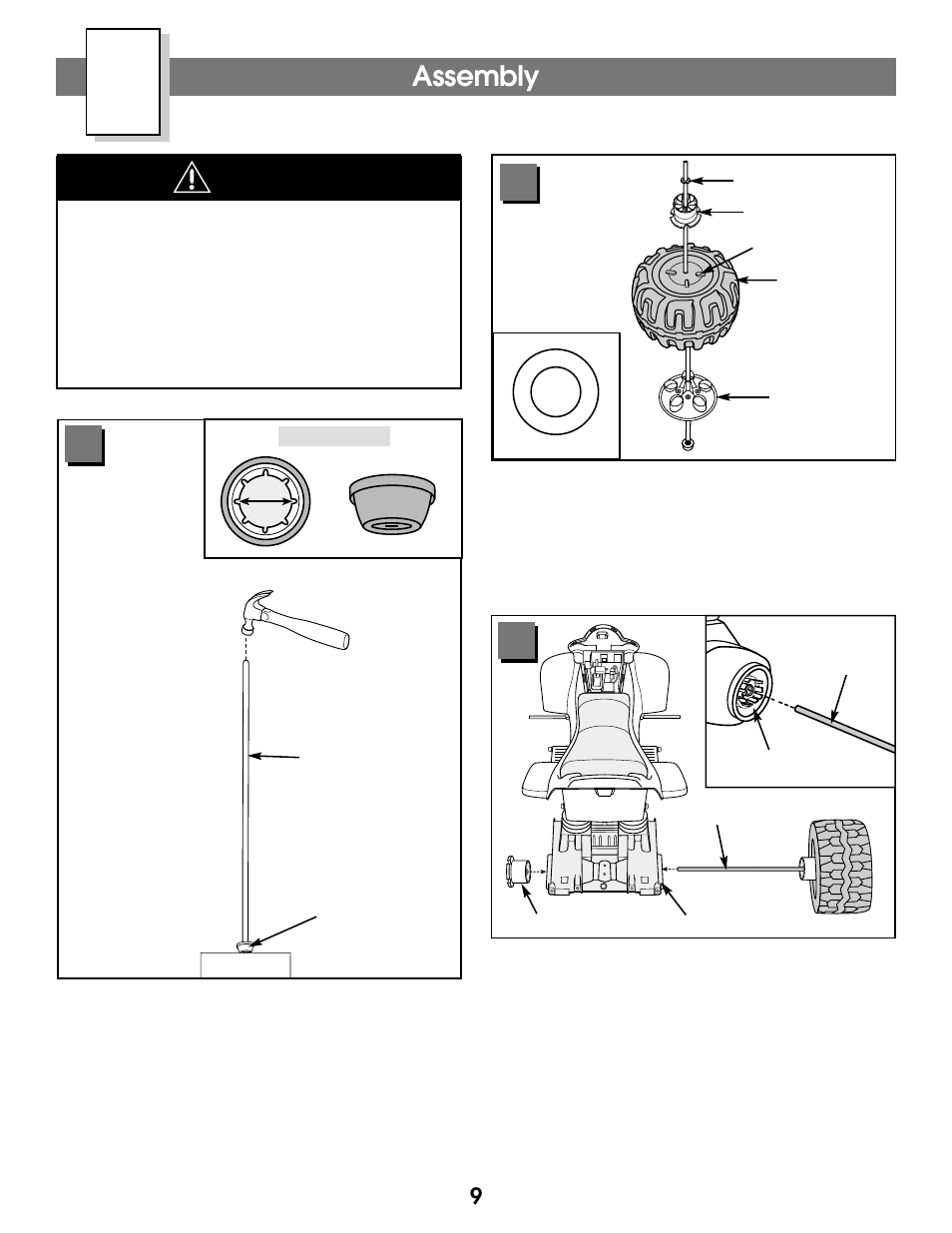 2assembly, Warning 1 | Kawasaki C7478 User Manual | Page 9 / 24