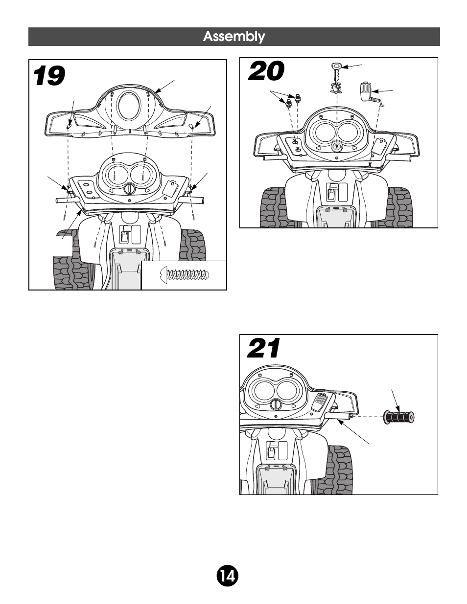 Assembly | Kawasaki NINJA 74110 User Manual | Page 14 / 28