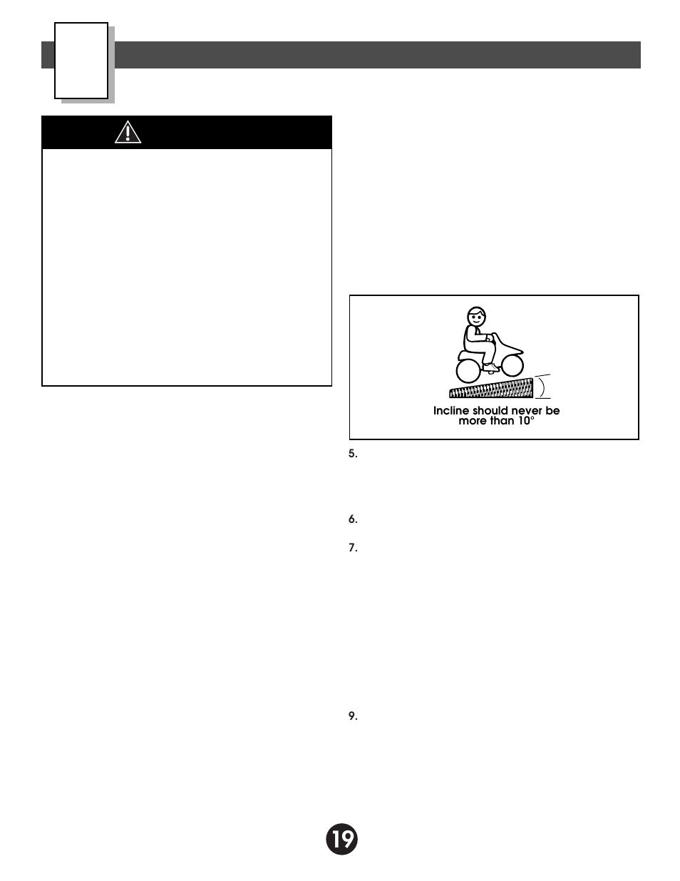 Warning, Rules for safe driving | Kawasaki NINJA 74110 User Manual | Page 19 / 28