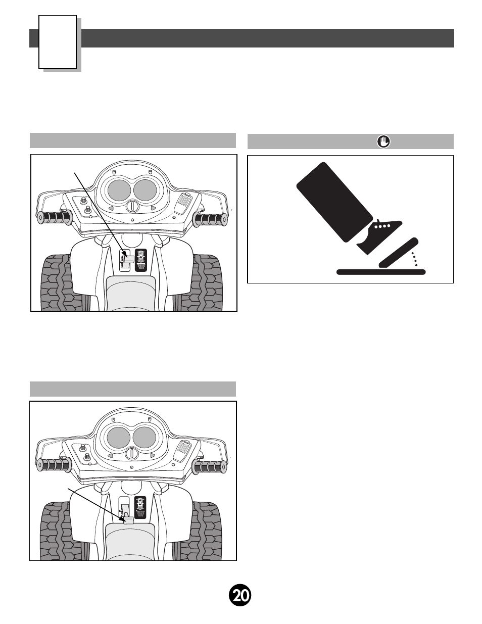 How to operate your vehicle, Beginner use - low speed drive to stop | Kawasaki NINJA 74110 User Manual | Page 20 / 28