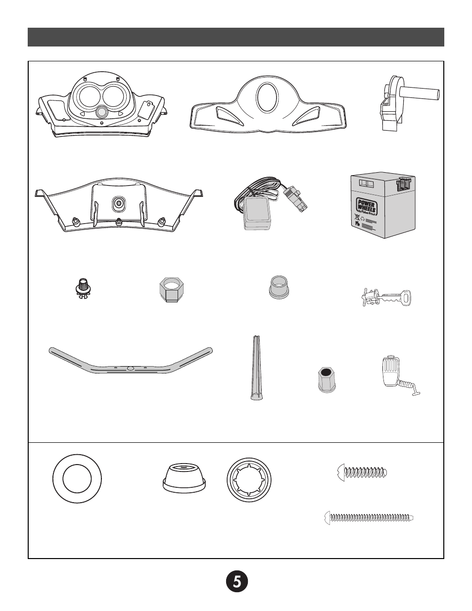 Parts, All shown actual size | Kawasaki NINJA 74110 User Manual | Page 5 / 28