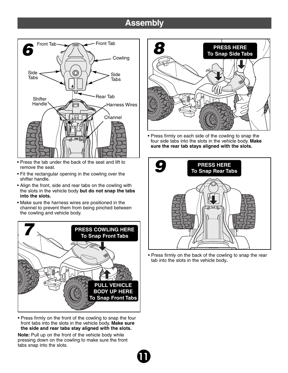 Assembly | Kawasaki MOJAVE 78473 User Manual | Page 11 / 28