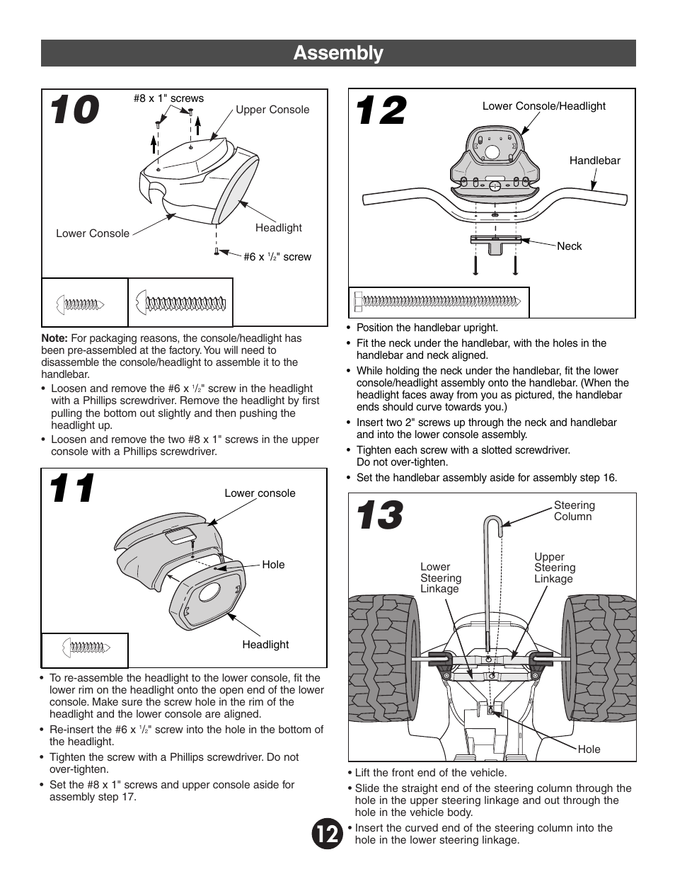 Assembly | Kawasaki MOJAVE 78473 User Manual | Page 12 / 28