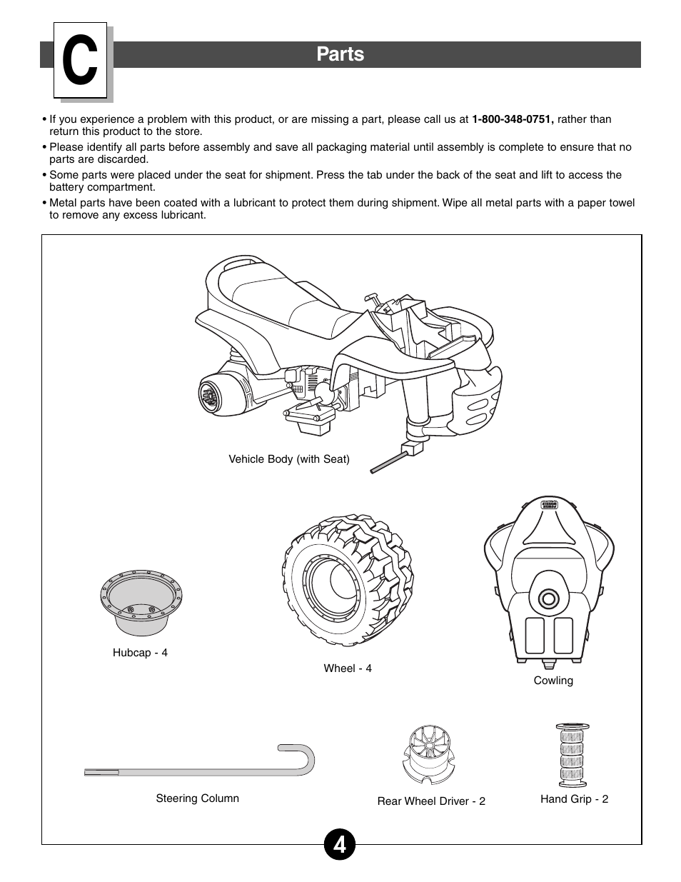 Parts | Kawasaki MOJAVE 78473 User Manual | Page 4 / 28