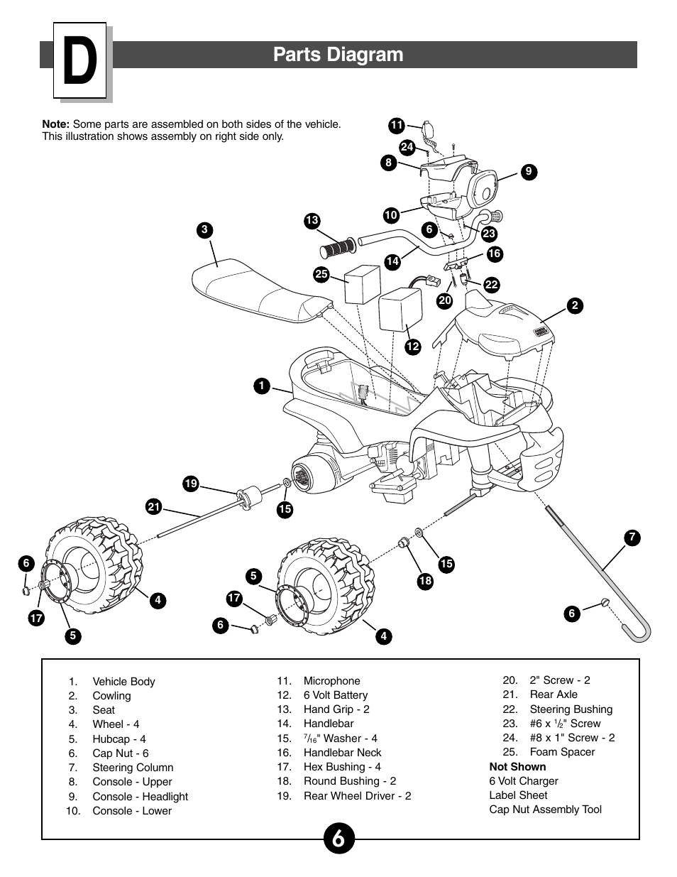 Parts diagram | Kawasaki MOJAVE 78473 User Manual | Page 6 / 28