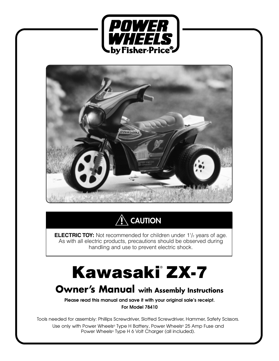 Kawasaki ZX-7 78410 User Manual | 38 pages