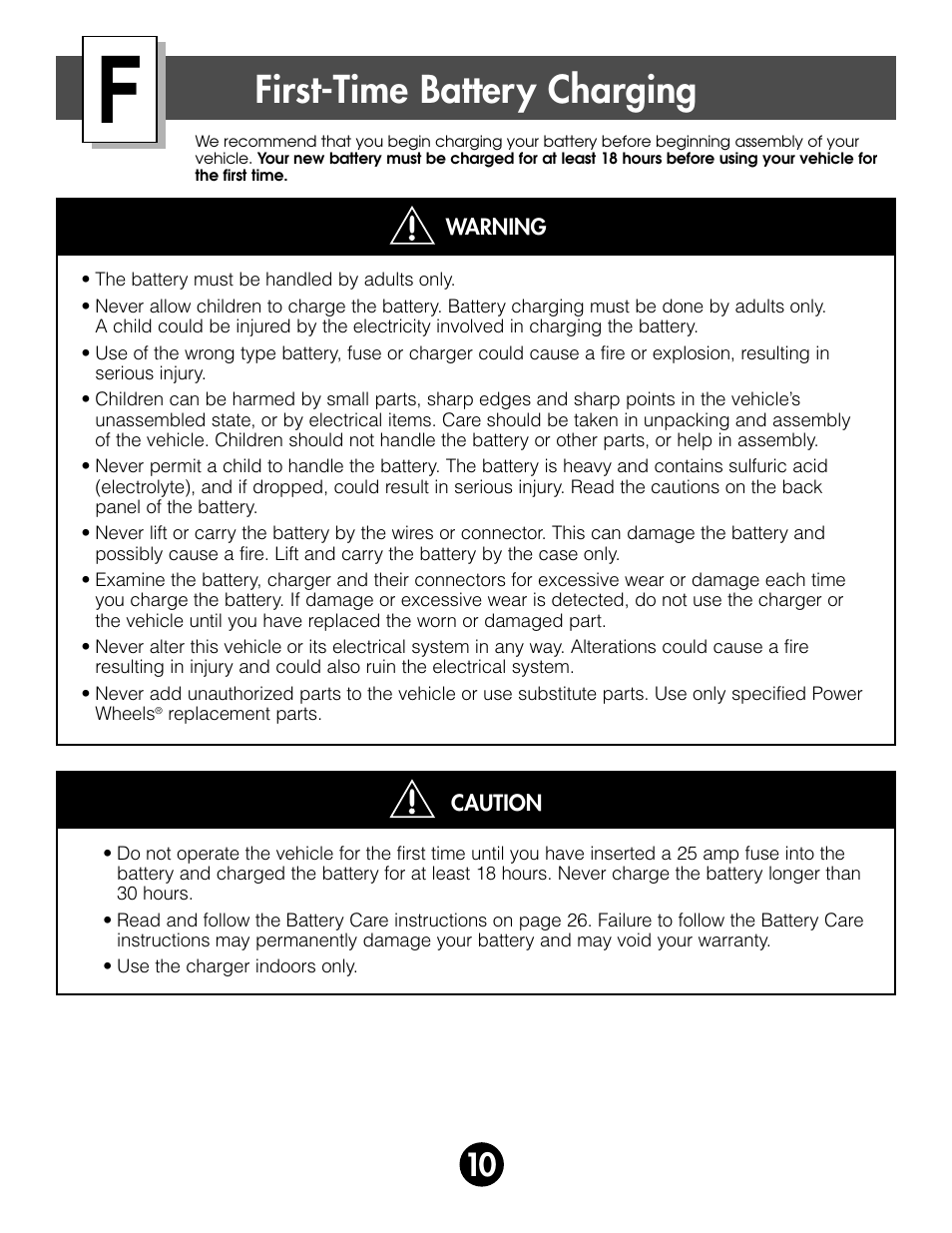 First-time battery charging | Kawasaki ZX-7 78410 User Manual | Page 10 / 38