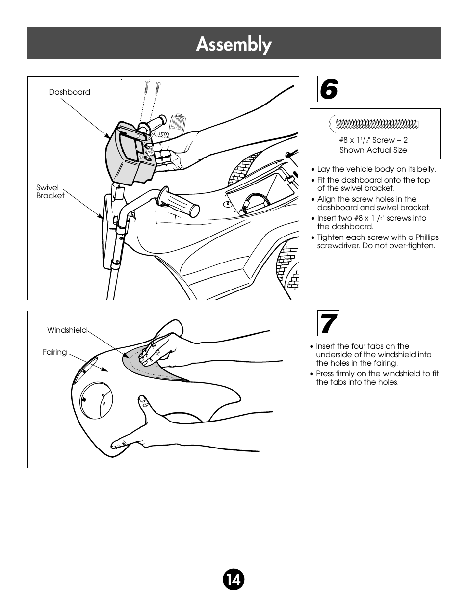 Assembly | Kawasaki ZX-7 78410 User Manual | Page 14 / 38