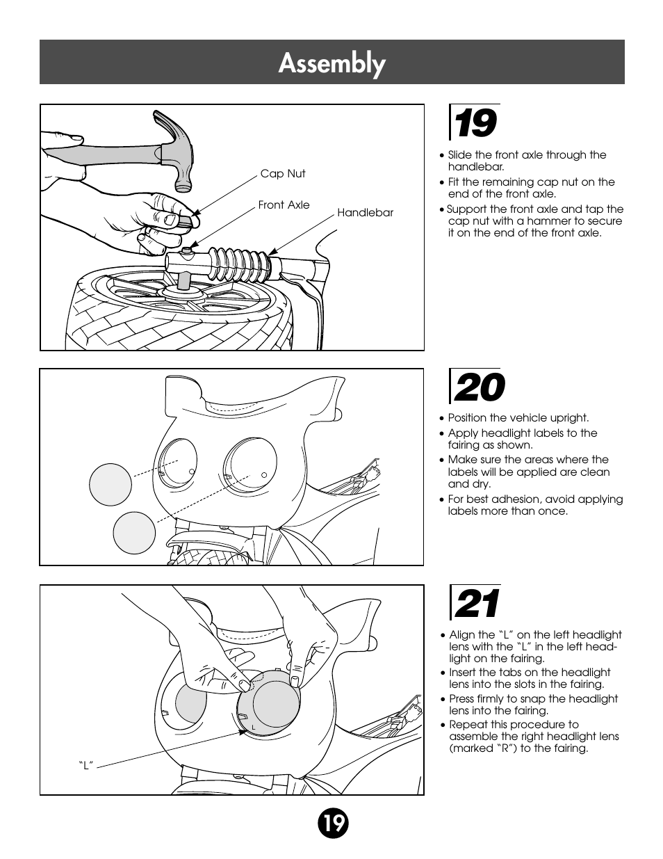 Assembly | Kawasaki ZX-7 78410 User Manual | Page 19 / 38