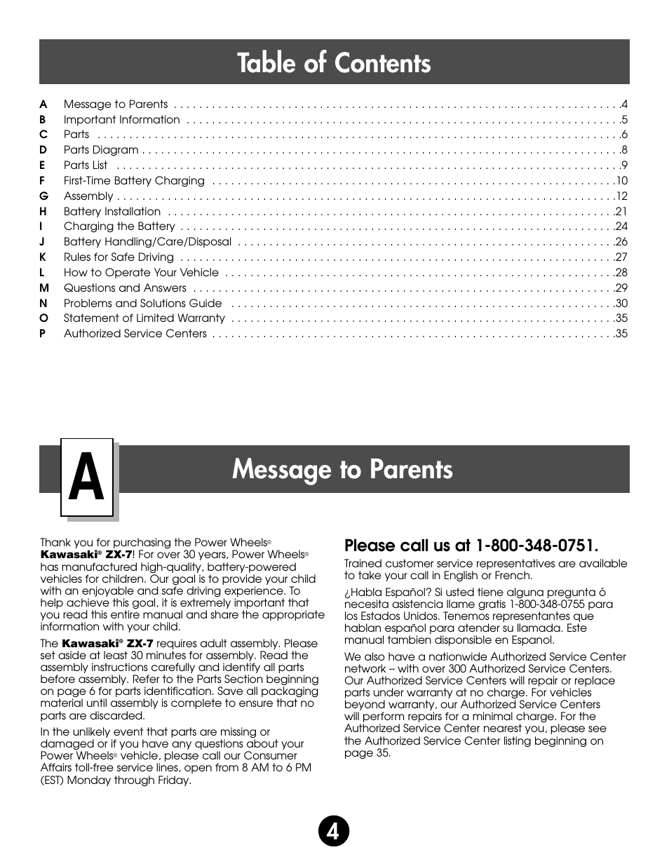 Kawasaki ZX-7 78410 User Manual | Page 4 / 38