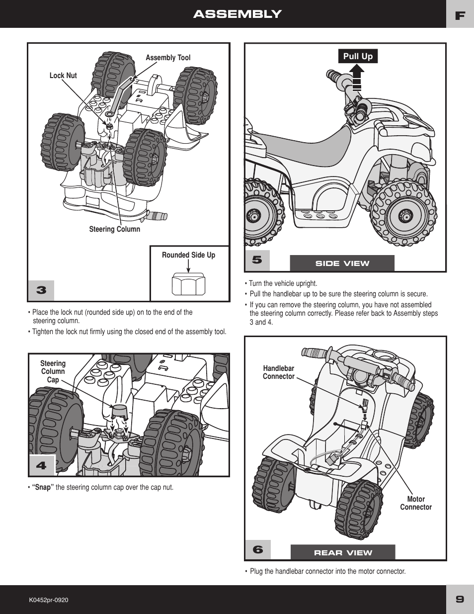 Assembly | Kawasaki K0452 User Manual | Page 9 / 20