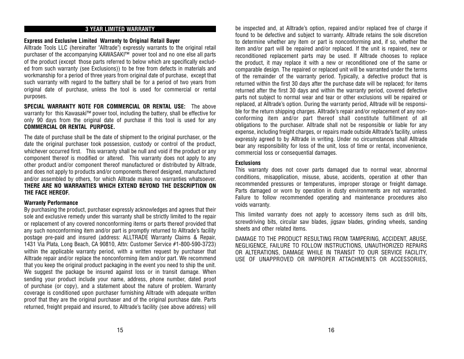Kawasaki 840121 User Manual | Page 9 / 10